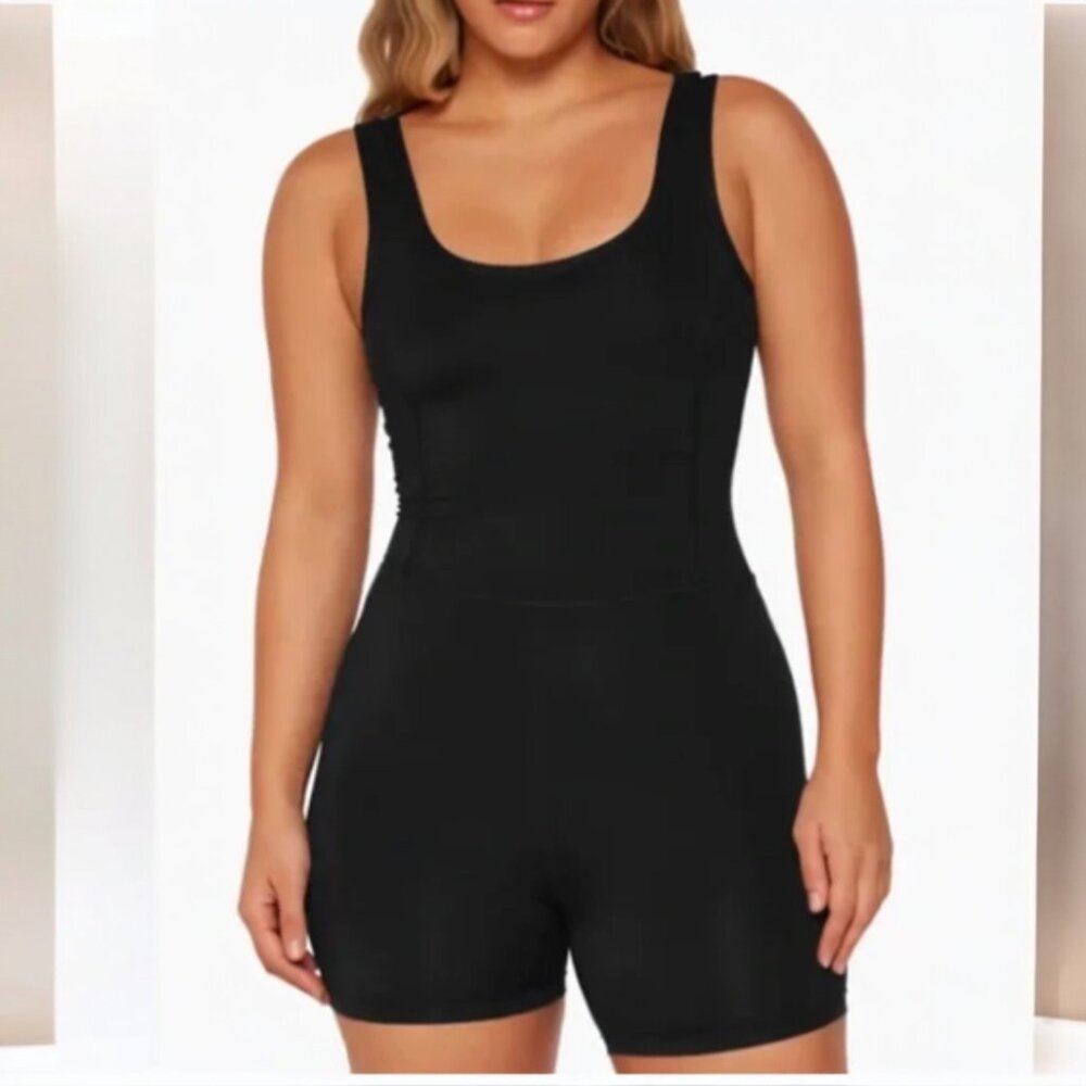 SET Active Sportbody Onesie Designed in Los Angeles Size Medium BLACK